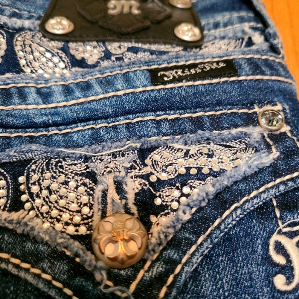 Miss Me rhinestone bootcut jeans
